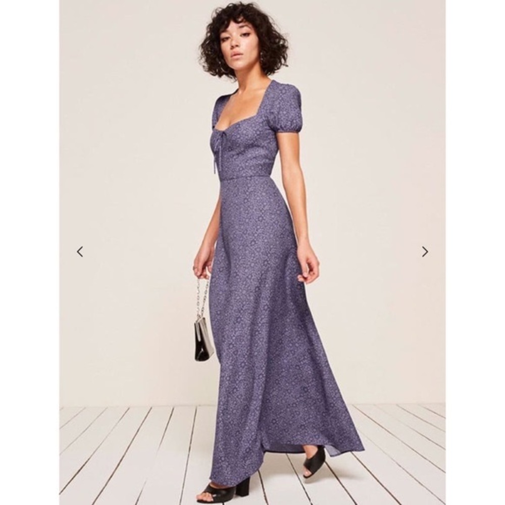 Reformation Rossetti Dress in Violet